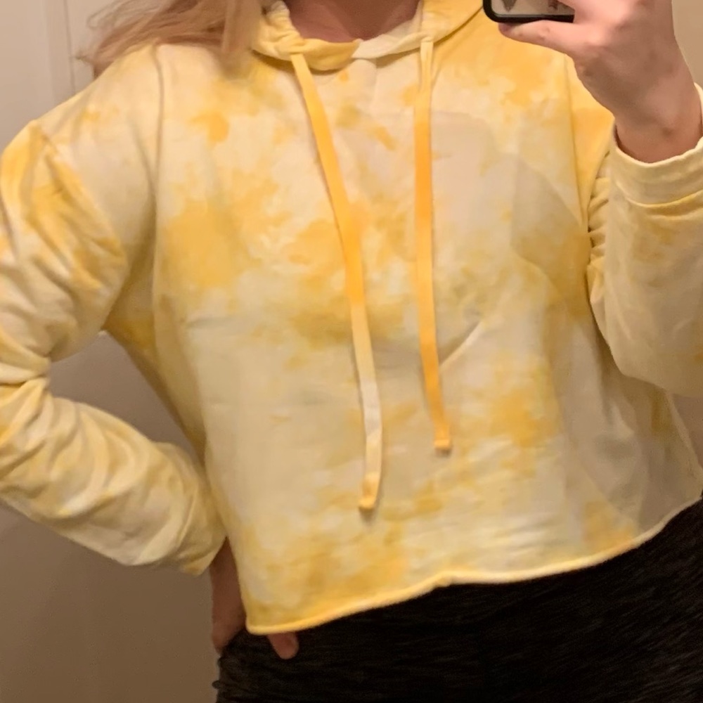YELLOW TIE DYE HOODIE